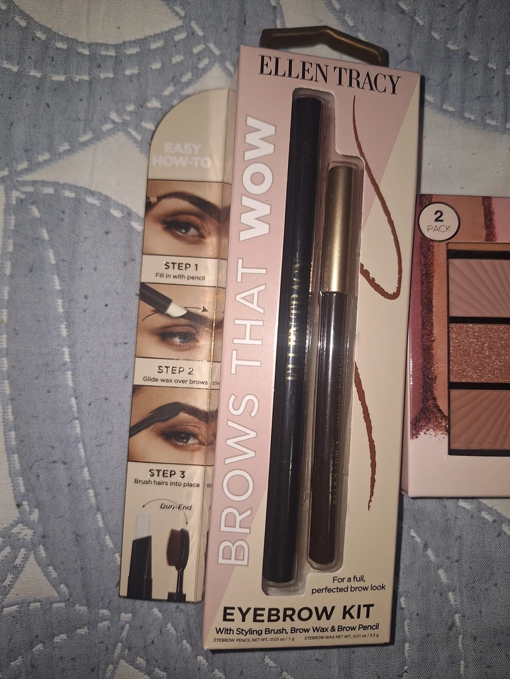 Ellen Tracy Rosy Nudes Eyeshadow & Brow Kit - Pink, Nude